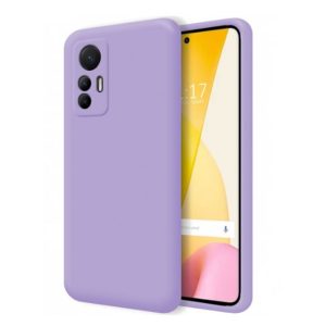 CAPA SILICONE GEL XIAOMI 12T/12T PRO LILÁS COM PROTETOR DE CÂMERA