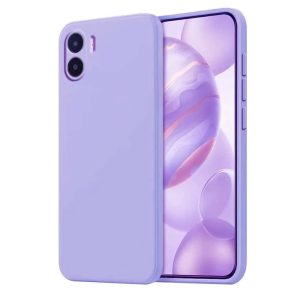 CAPA SILICONE XIAOMI REDMI A1 LILÁS COM PROTETOR DE CÂMERA