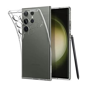 CAPA SILICONE GEL SAMSUNG GALAXY S23 ULTRA TRANSPARENTE COM PROTETOR DE CÂMERA