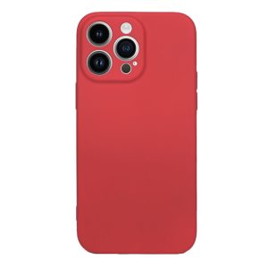CAPA SILICONE GEL APPLE IPHONE 14 PRO MAX VERMELHO COM PROTETOR DE CÂMERA ROBUST