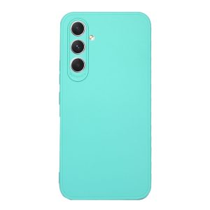 CAPA SILICONE SAMSUNG GALAXY A54 VERDE TURQUESA COM PROTETOR DE CÂMERA 3D