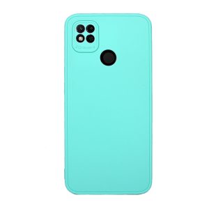 CAPA SILICONE GEL XIAOMI REDMI 10A/9C VERDE TURQUESA COM PROTETOR DE CÂMERA 3D