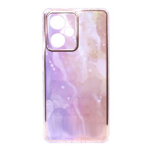 CAPA SILICONE GEL XIAOMI REDMI NOTE 12 PRO 5G ROSA GALAXY COM PROTETOR DE CÂMERA