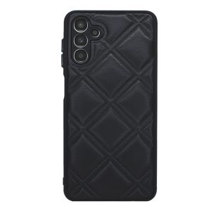 CAPA SILICONE SAMSUNG GALAXY A13 5G/A04S PRETO LEATHER ALMOFADADA COM PROTETOR D