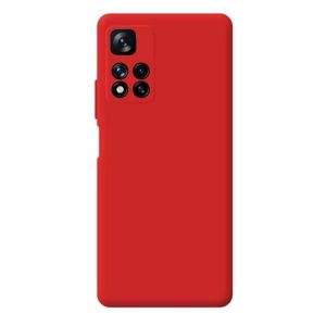 CAPA SILICONE XIAOMI REDMI NOTE 11 PRO PLUS VERMELHO COM PROTETOR DE CAMERA