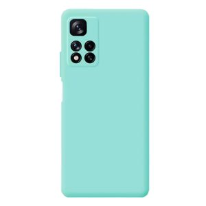 CAPA SILICONE XIAOMI REDMI NOTE 11 PRO PLUS VERDE TURQUESA COM PROTETOR DE CAMER