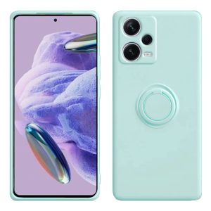 CAPA SILICONE COM ANEL DE DEDO XIAOMI REDMI NOTE 12 PRO PLUS VERDE COM PROTETOR