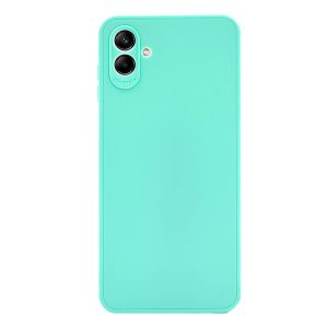 CAPA SILICONE SAMSUNG GALAXY A04 VERDE TURQUESA COM PROTETOR DE CÂMERA 3D