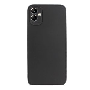 CAPA SILICONE GEL SAMSUNG GALAXY A04E PRETO COM PROTETOR DE CÂMERA 3D