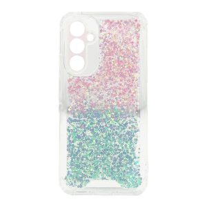 CAPA SILICONE DURA ANTI-CHOQUE SAMSUNG GALAXY A54 5G ROSA AZUL BRILHANTE COM PRO