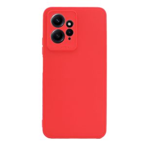 CAPA SILICONE GEL XIAOMI REDMI NOTE 12 4G VERMELHO COM PROTETOR DE CAMERA 3D