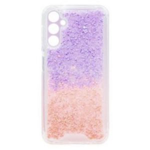 CAPA SILICONE DURA ANTI-CHOQUE SAMSUNG GALAXY A34 5G LILAS ROSA BRILHANTE COM PR
