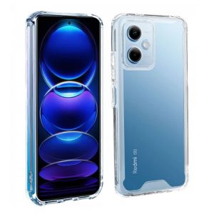 CAPA SILICONE ANTI-CHOQUE XIAOMI REDMI NOTE 12 5G/POCO X5 5G TRANSPARENTE COM PR