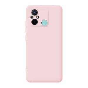CAPA SILICONE GEL XIAOMI REDMI 12C ROSA COM PROTETOR DE CÂMERA