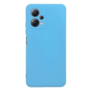 CAPA SILICONE XIAOMI REDMI NOTE 12 5G/POCO X5 PRO AZUL COM PROTETOR DE CAMERA