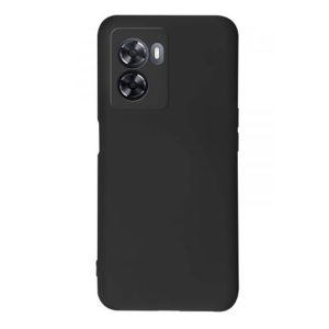 CAPA SILICONE OPPO A57/A57S/A77 5G PRETO COM PROTETOR DE CÂMERA 3D
