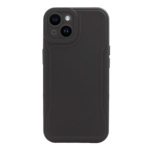 CAPA SILICONE DURA APPLE IPHONE 14 PRETO COM PROTETOR DE CÂMERA