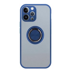 CAPA SILICONE TPU COM ANEL DE DEDO MAGNÉTICO XIAOMI REDMI 12 4G AZUL COM PROTETO