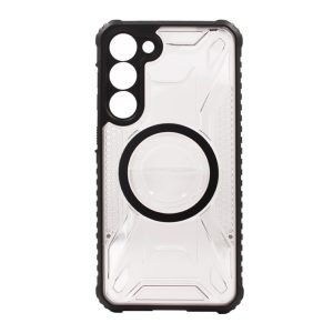 CAPA SILICONE TPU SAMSUNG GALAXY S23 PLUS PRETO COM PROTETOR DE CÂMERA MAGSAFE