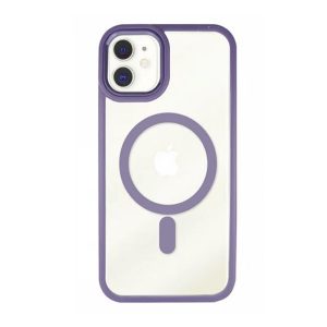 CAPA SILICONE GEL BUMPER APPLE IPHONE 11 ROXO MAGSAFE