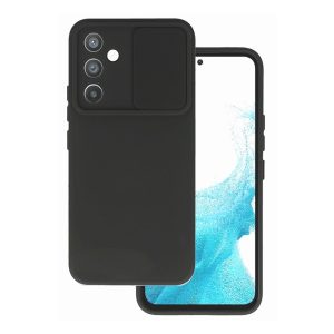 CAPA SILICONE GEL SAMSUNG GALAXY A34 5G PRETO COM PROTETOR DE CAMERA E JANELA DE