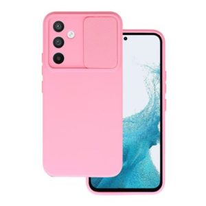 CAPA SILICONE GEL SAMSUNG GALAXY A34 5G ROSA COM PROTETOR DE CAMERA E JANELA DES