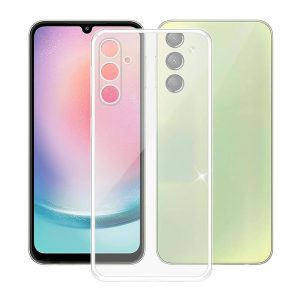 CAPA SILICONE SAMSUNG GALAXY A24 TRANSPARENTE COM PROTETOR DE CÂMERA