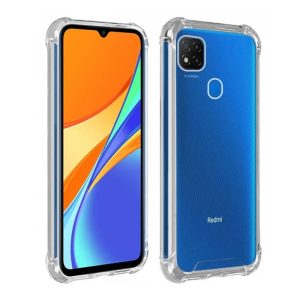 CAPA SILICONE DURA ANTI-CHOQUE XIAOMI REDMI 10A/9C TRANSPARENTE