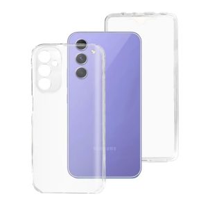 CAPA SILICONE DURA 360º SAMSUNG GALAXY A24 4G/A25 5G TRANSPARENTE COM PROTETOR D