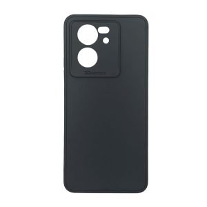CAPA SILICONE XIAOMI MI 13T/13T PRO/K60 ULTRA PRETO COM PROTETOR DE CÂMERA 3D