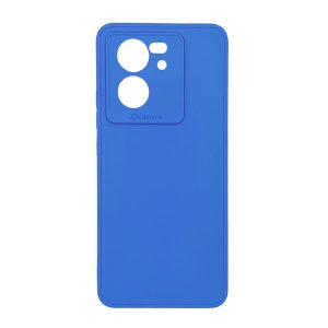 CAPA SILICONE XIAOMI MI 13T/13T PRO/K60 ULTRA AZUL COM PROTETOR DE CÂMERA 3D