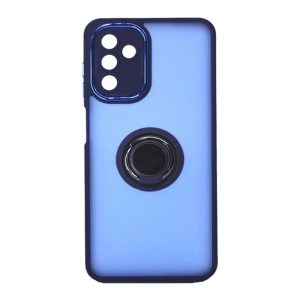 CAPA SILICONE TPU COM ANEL DE DEDO MAGNÉTICO SAMSUNG GALAXY A24 4G AZUL COM PROT