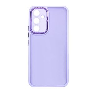 CAPA SILICONE GEL BUMPER SAMSUNG GALAXY A34 5G LILAS COM LENTE PROTETOR DE CAMER