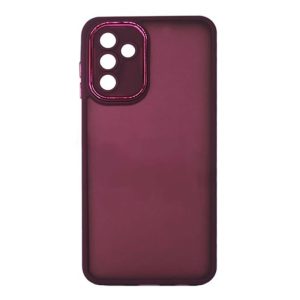 CAPA SILICONE GEL BUMPER SAMSUNG GALAXY A34 5G ROXO COM LENTE PROTETOR DE CAMERA
