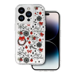 CAPA SILICONE APPLE IPHONE 15 PRO MAX TRANSPARENTE NATAL DESIGN 5 COM PROTETOR D