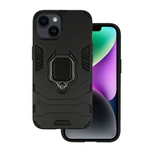 CAPA SILICONE ANTI-CHOQUE ARMOR CARBON APPLE IPHONE 14 PRETO RING ARMOR