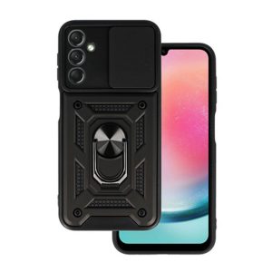 CAPA SILICONE TPU COM ANEL DE DEDO SAMSUNG GALAXY A25 5G/A24 4G PRETO COM PROTET