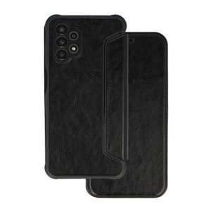 CAPA FLIP COVER SAMSUNG GALAXY A13 4G PRETO RAZOR LEATHER CARBON COM PROTETOR DE