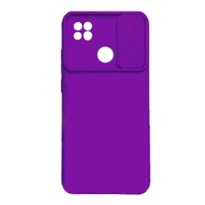 CAPA SILICONE GEL XIAOMI REDMI 10A/9C ROXO COM PROTETOR DE CÂMERA E JANELA DESLI