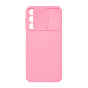 CAPA SILICONE GEL SAMSUNG GALAXY A25 5G/A24 4G ROSA CLARA COM PROTETOR DE CÂMERA