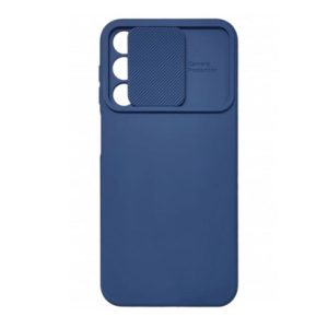 CAPA SILICONE GEL SAMSUNG GALAXY A25 5G/A24 4G AZUL ESCURO COM PROTETOR DE CÂMER
