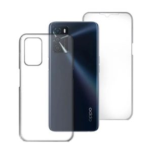 CAPA SILICONE DURA 360º OPPO A16/A16S/A55 5G/A54 4G TRANSPARENTE