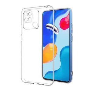 CAPA SILICONE GEL XIAOMI REDMI 10C TRANSPARENTE COM PROTETOR DE CÂMERA