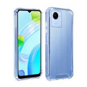 CAPA SILICONE DURA ANTI-CHOQUE REALME C30/C30S/C33/NARZO 50I TRANSPARENTE