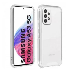 CAPA SILICONE DURA ANTI-CHOQUE SAMSUNG GALAXY A53 TRANSPARENTE