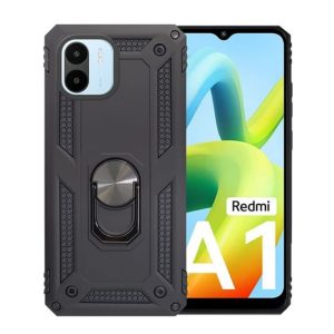 CAPA SILICONE ANTI-CHOQUE ARMOR CARBON XIAOMI REDMI A1 PRETO RING ARMOR