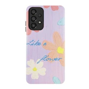 CAPA SILICONE TPU SAMSUNG GALAXY A33 LILAS LIKE A FLOWER