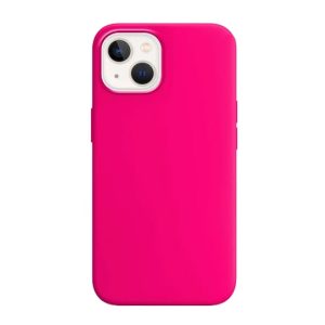CAPA SILICONE APPLE IPHONE 15 ROSA CHOQUE