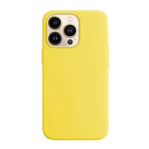 CAPA SILICONE APPLE IPHONE 15 PRO MAX AMARELO