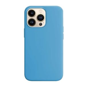 CAPA SILICONE APPLE IPHONE 15 PRO MAX AZUL